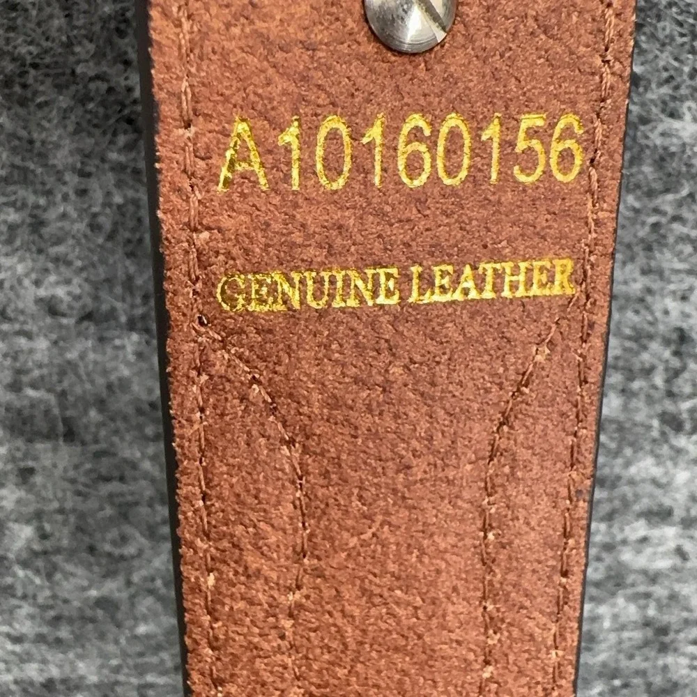Ariat Belt Mens 42 Brown Leather Camo Western Adjustable Buckle Logo A10160156
